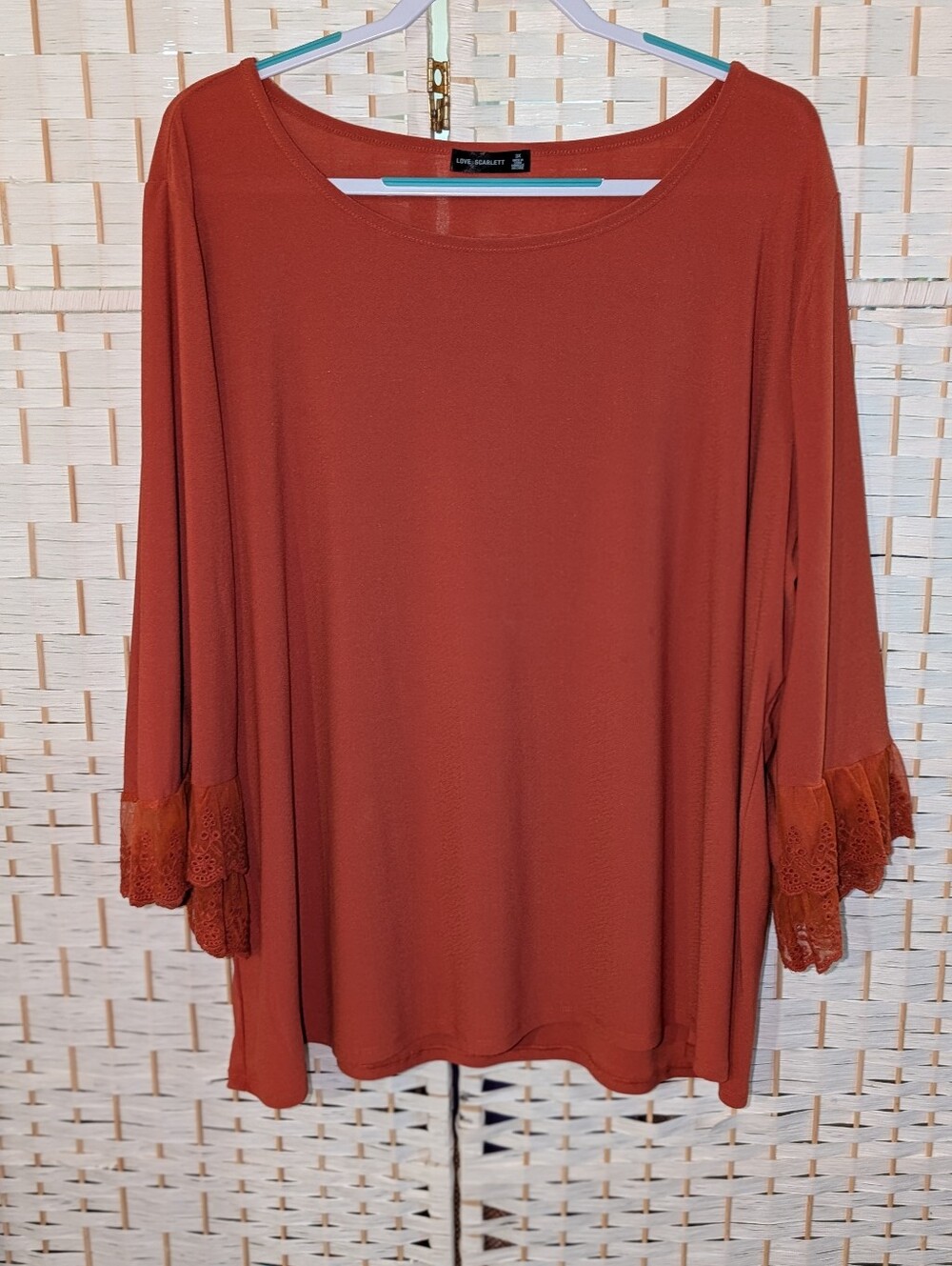 Love Scarlett Rustic Blouse 3XL NWOT